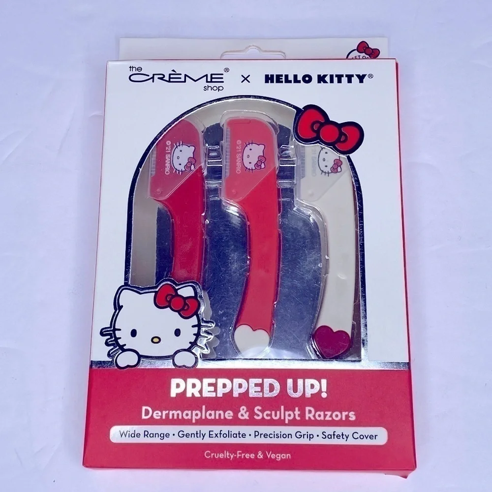 The Crème Shop X Hello Kitty Dermaplane & Sculpt Razor 3-Pack